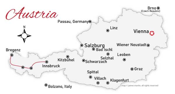 arlberg railroad location map