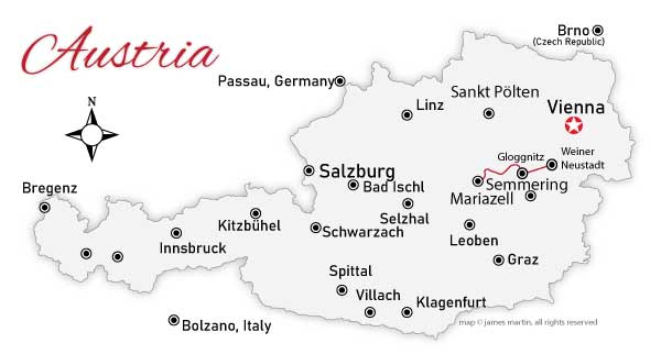semmering railroad location map