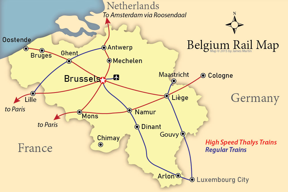 Map Of Germany And Belgium With Cities - Gianna Cristionna