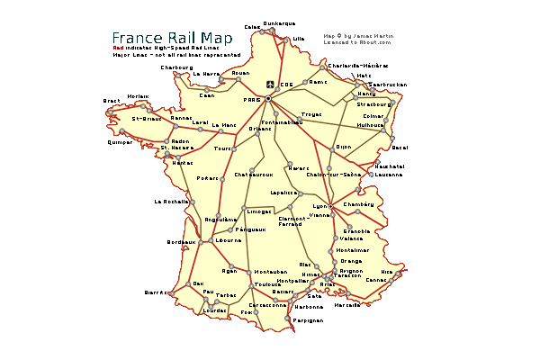 France train map, click to read more rail map showing train lines