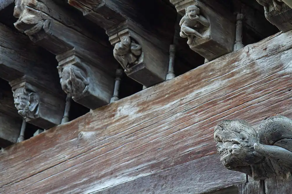 mirepoix carved timbers