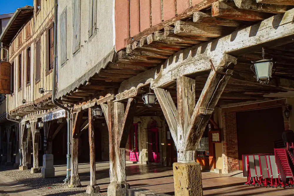 portico, mirepoix, france