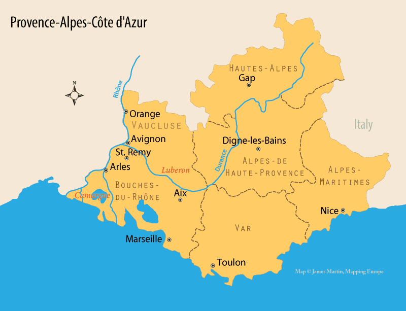 provence france map
