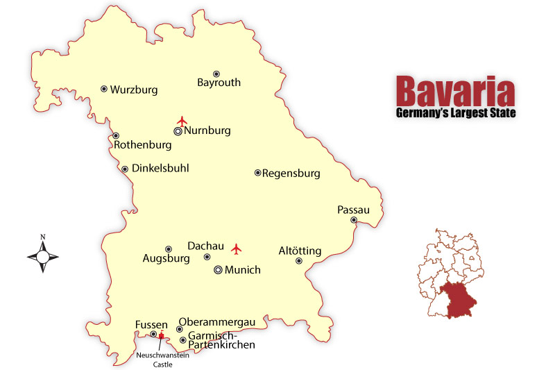 bavaria cities map