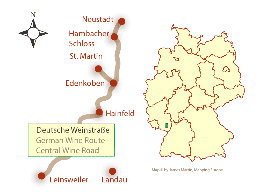 german wine route map