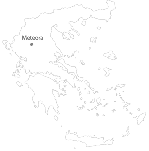 meteora location map