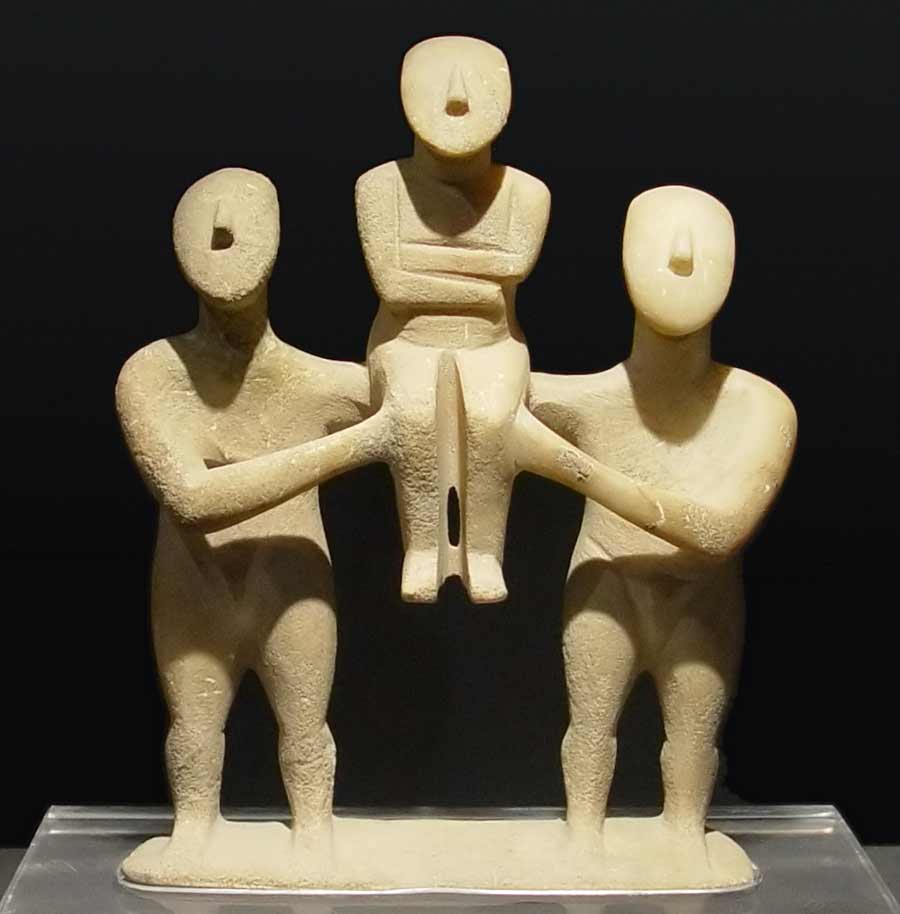 cycladic figurine.