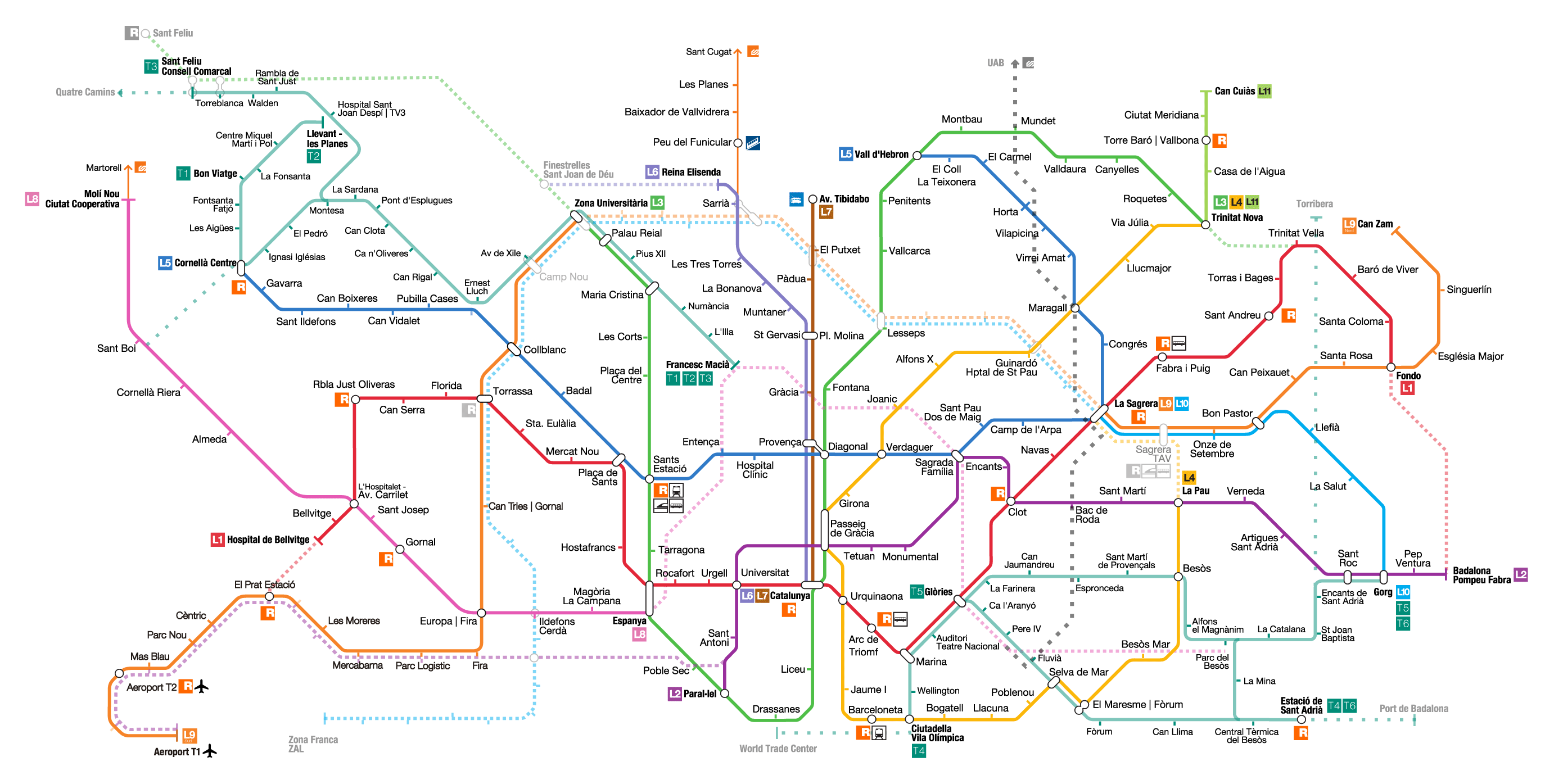 Barcelona, españa - map- Mapa de españa y de barcelona (Cataluña, España)